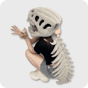 Dinosaur Skeleton Plush Adult Version