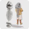 Dinosaur Skeleton Plush Child Version