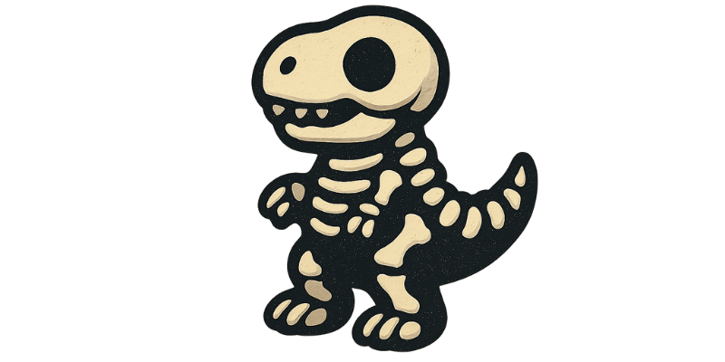 Dinosaur Skeleton Plush